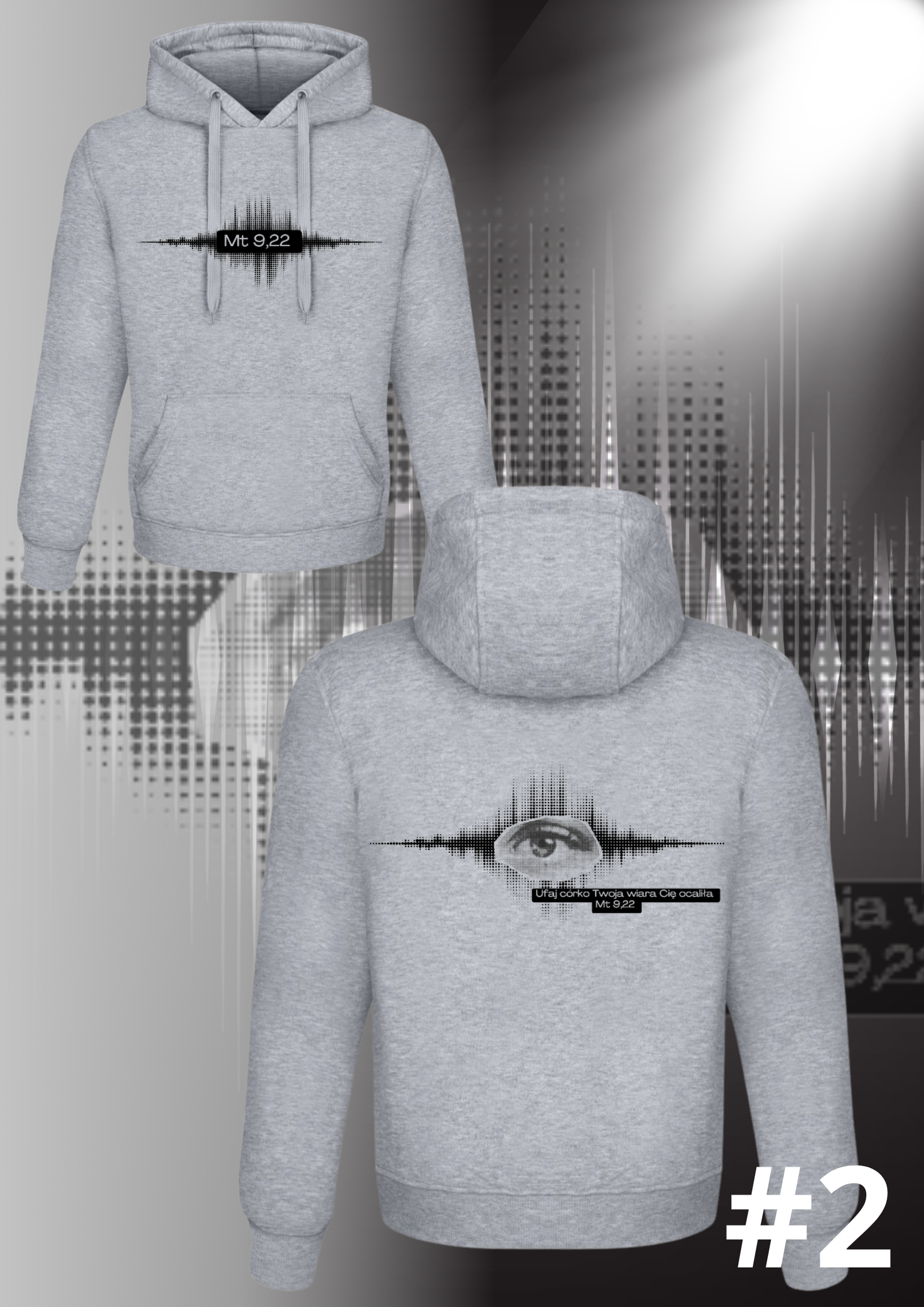 Bluza God’s Band Aid Szara unisex - obrazek 3