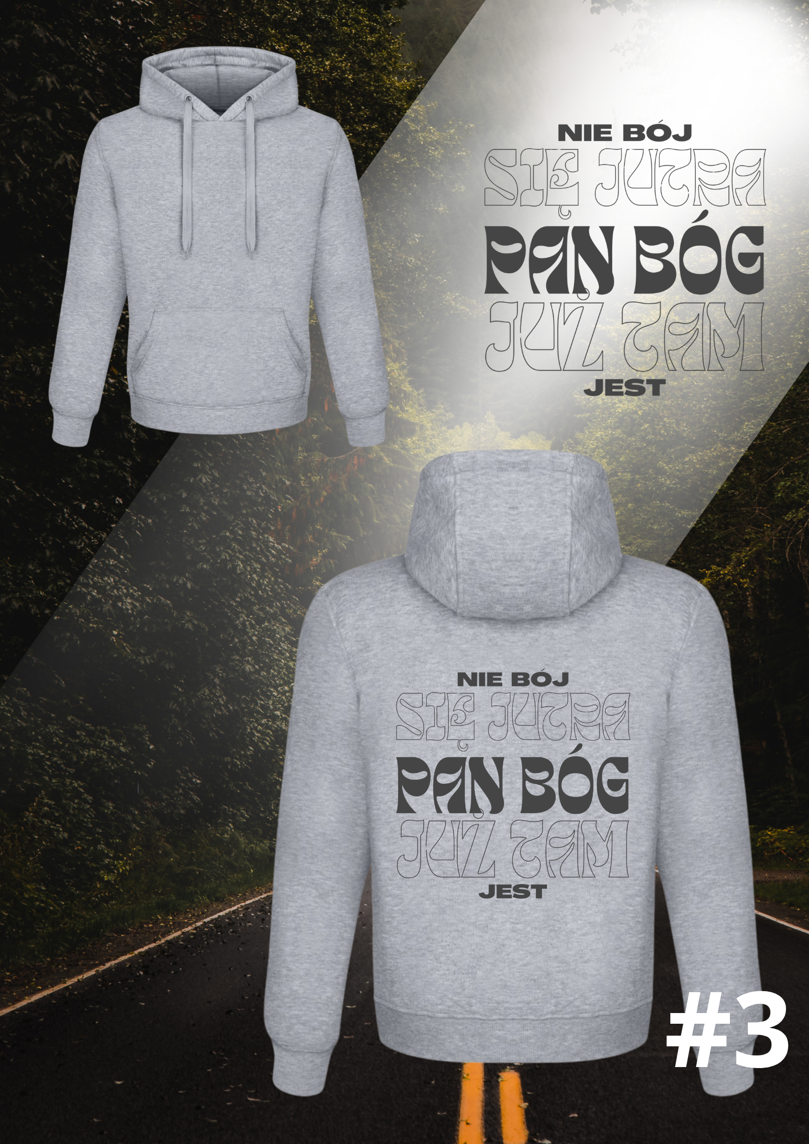 Bluza God’s Band Aid Szara unisex
